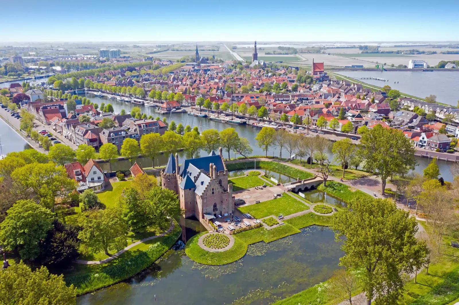 Medemblik vanuit de lucht